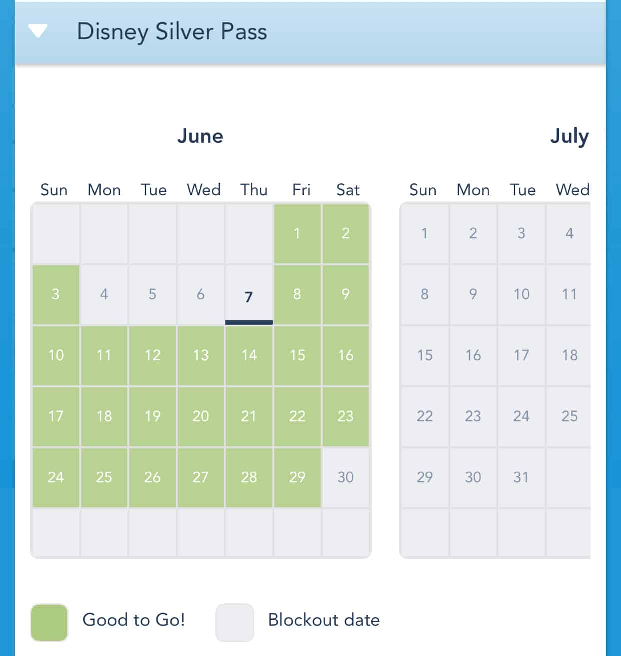 Silver And Weekday Select Passholder Blockout Dates Changing Gold And