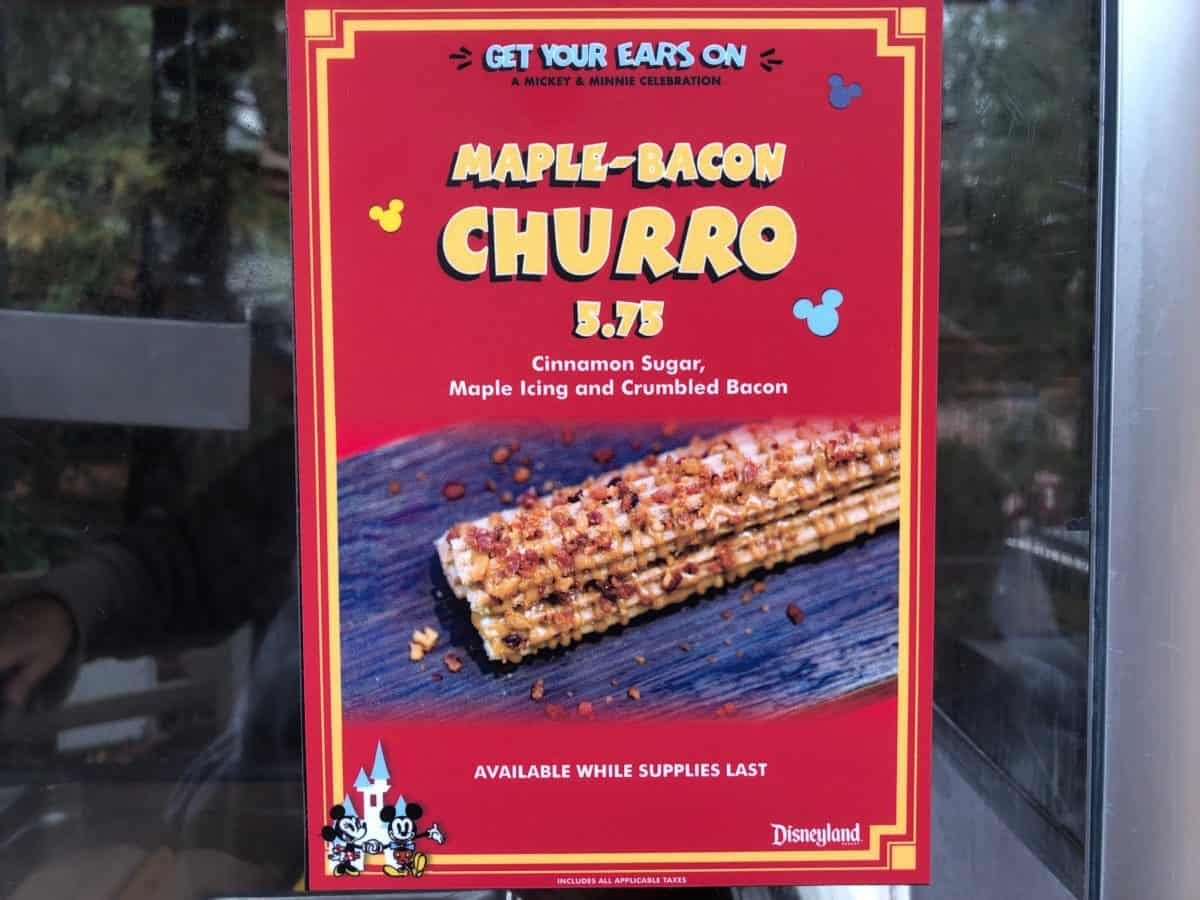 Churros Near Redwood Creek Challenge Trail Maple-Bacon Churro - Get Your Ears on Celebration at Disney California Adventure