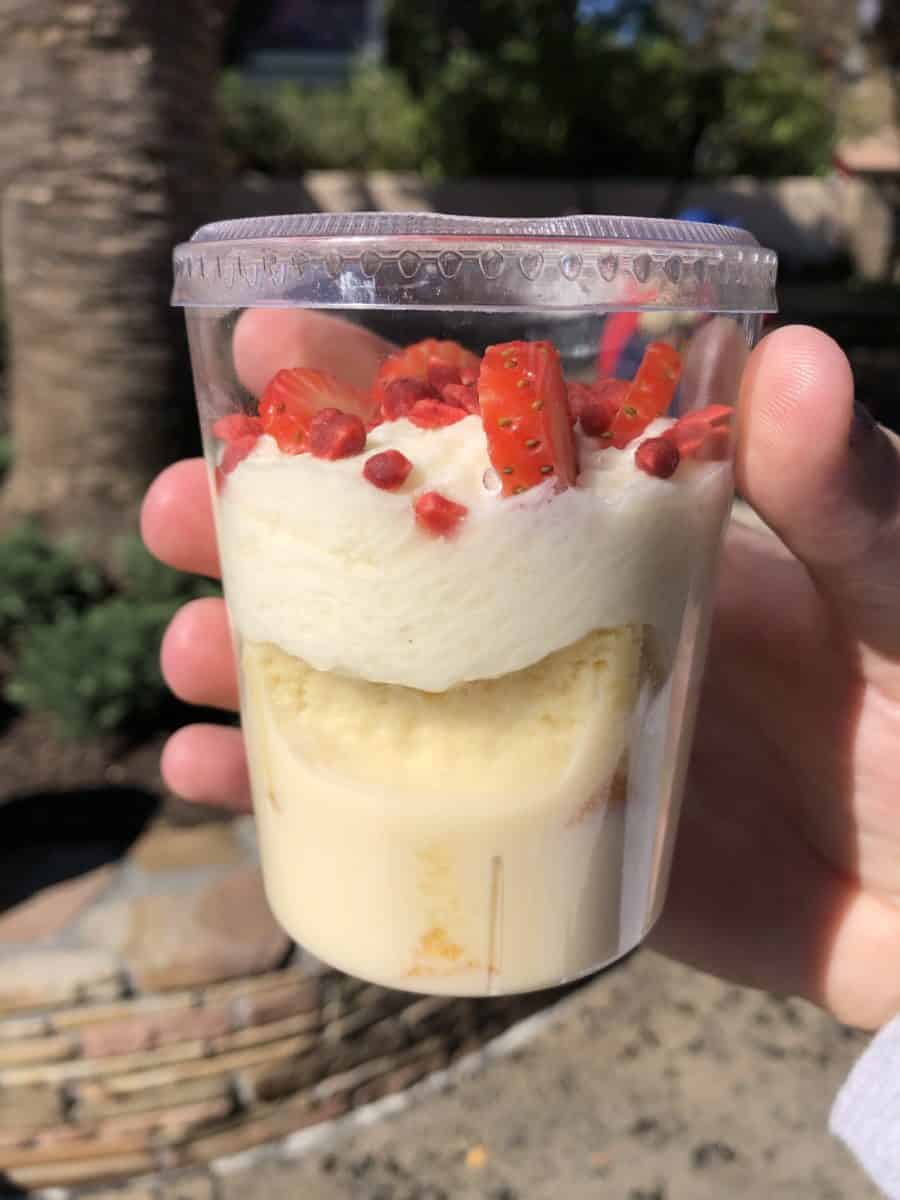 Pork Tamale Tres Leches Verrine Lemon Cheesecake Verrine Fairfax Fare Disney's Hollywood Studios