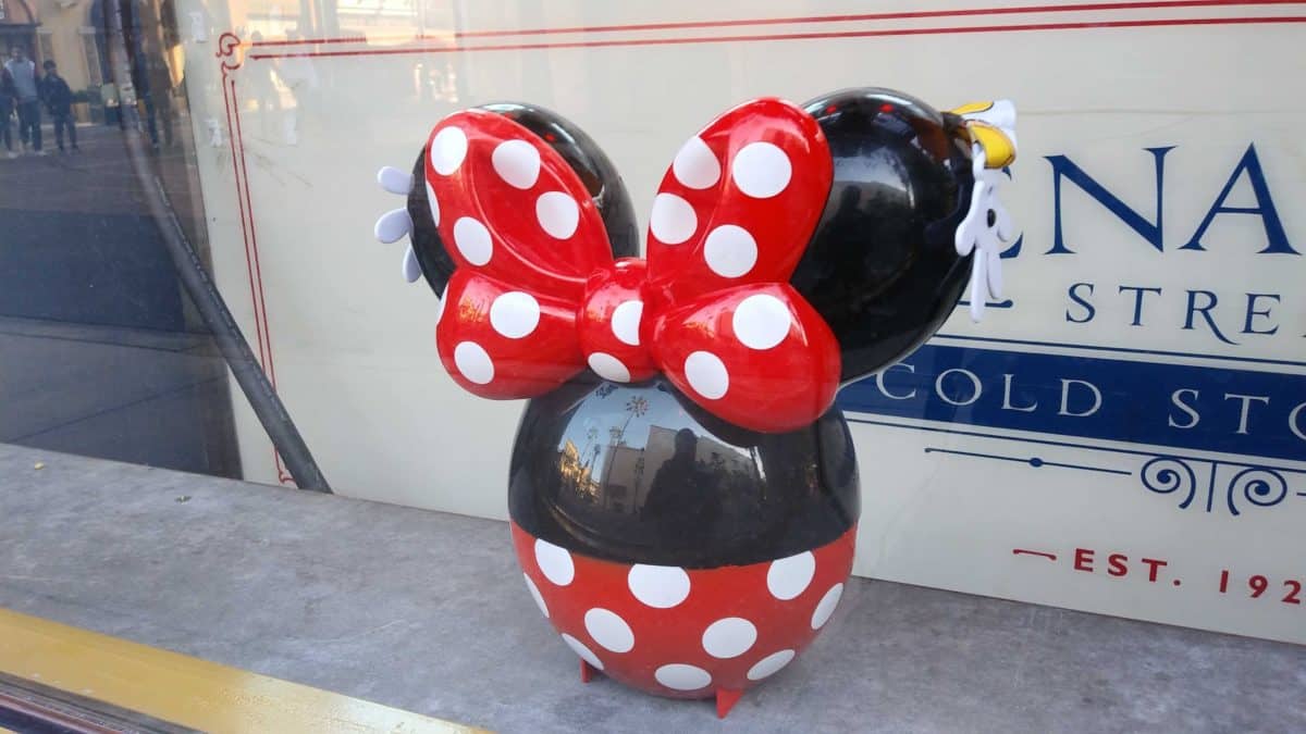 Minnie Mouse Balloon Popcorn Bucket Disney California Adventure