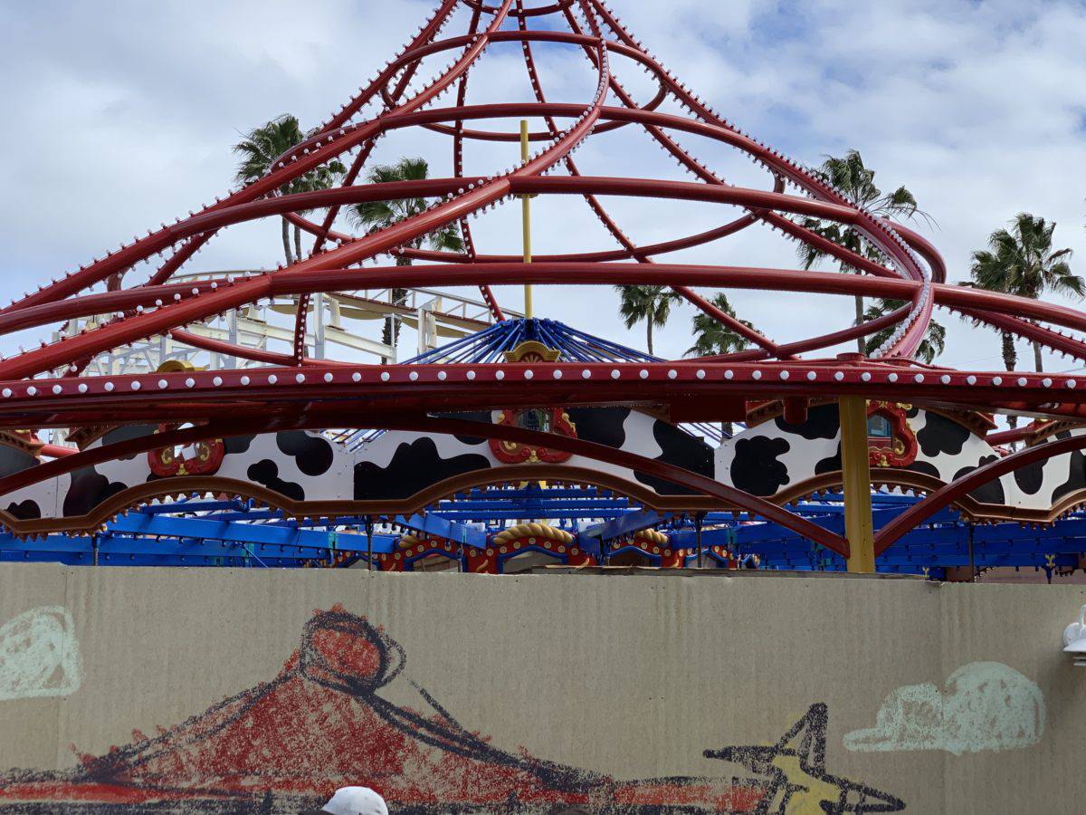 Jessie's Critter Carousel Construction Disney California Adventure 