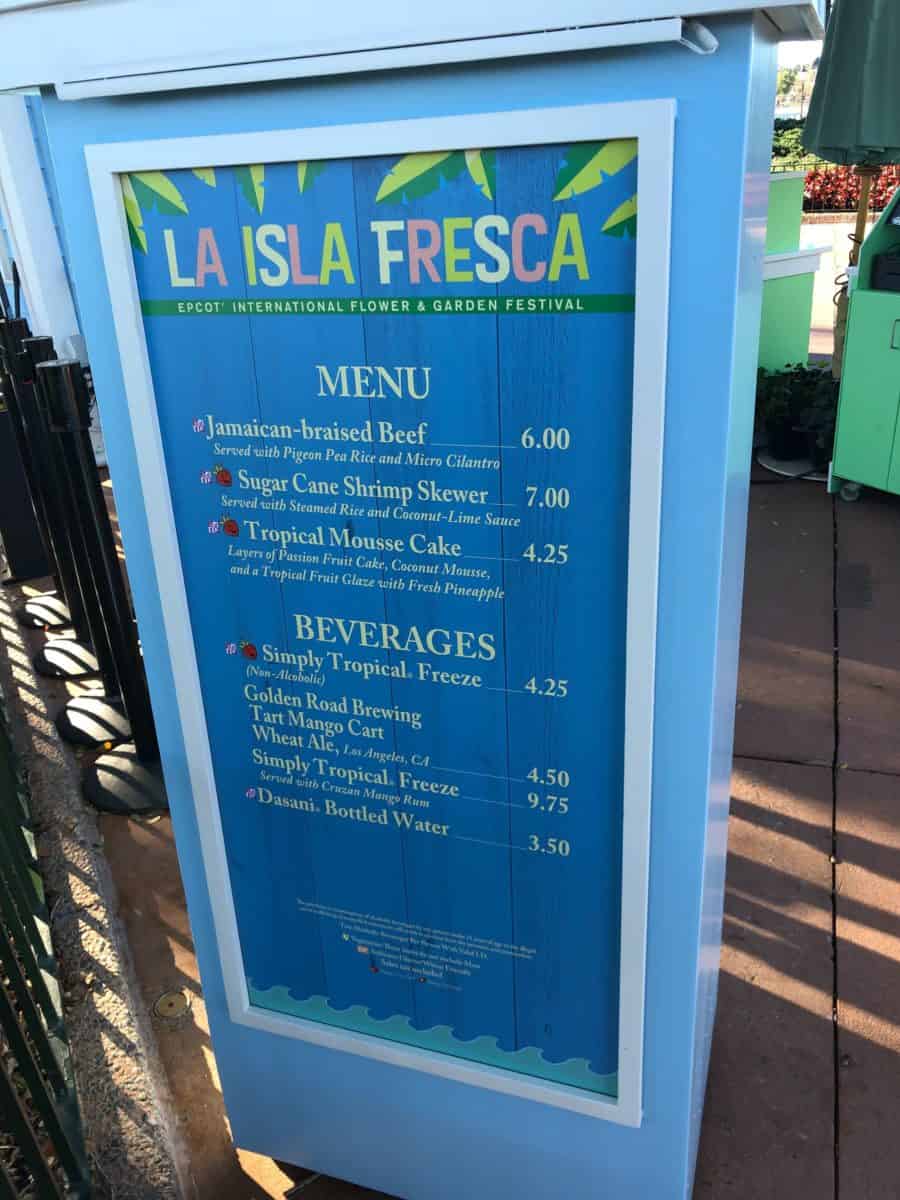 epcot flower and garden 2019 outdoor kitchen menus