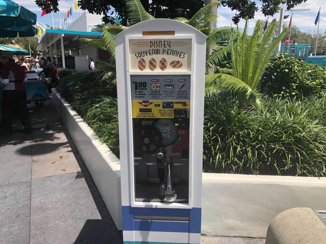 dollar souvenir pennies magic kingdom tomorrowland speedway may 2019 4