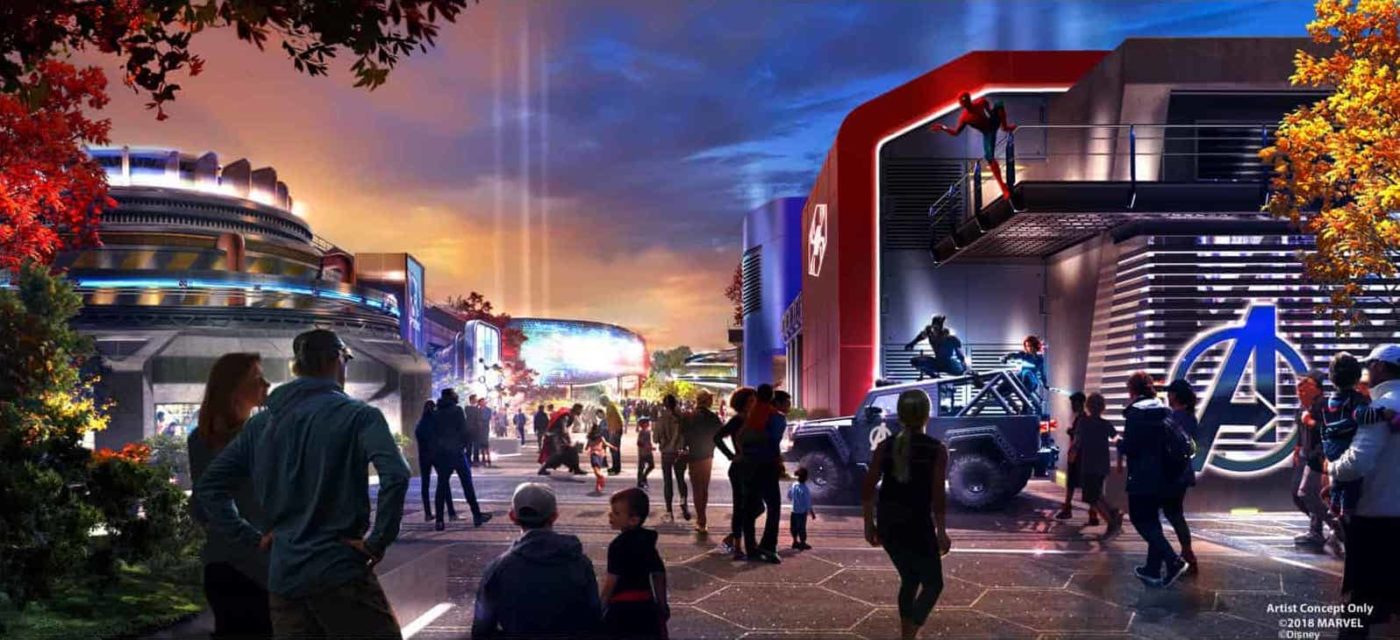Permit Filed for “SpiderMan Merchandise Store” Across from Slinger Ride in Disney