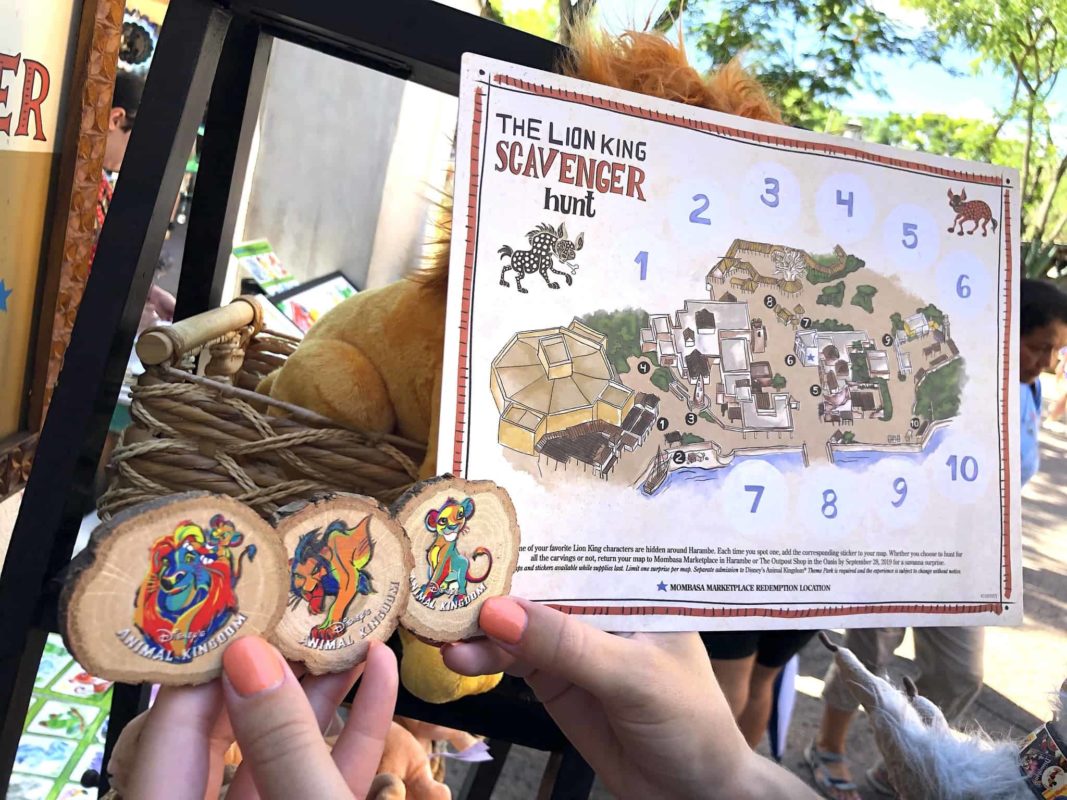 lion king scavenger hunt disneys animal kingdom july 2019