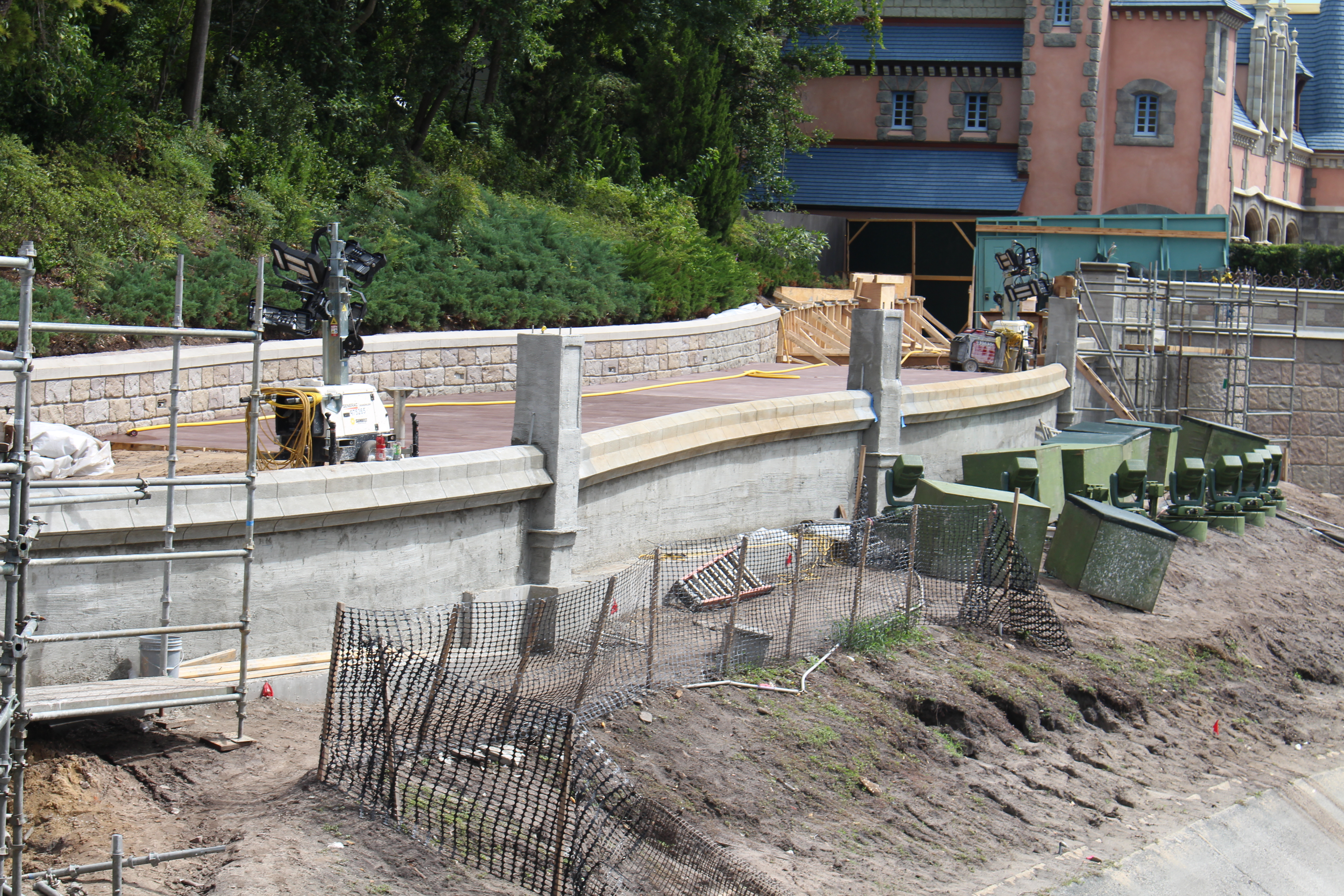 Cinderella Castle pathway widening