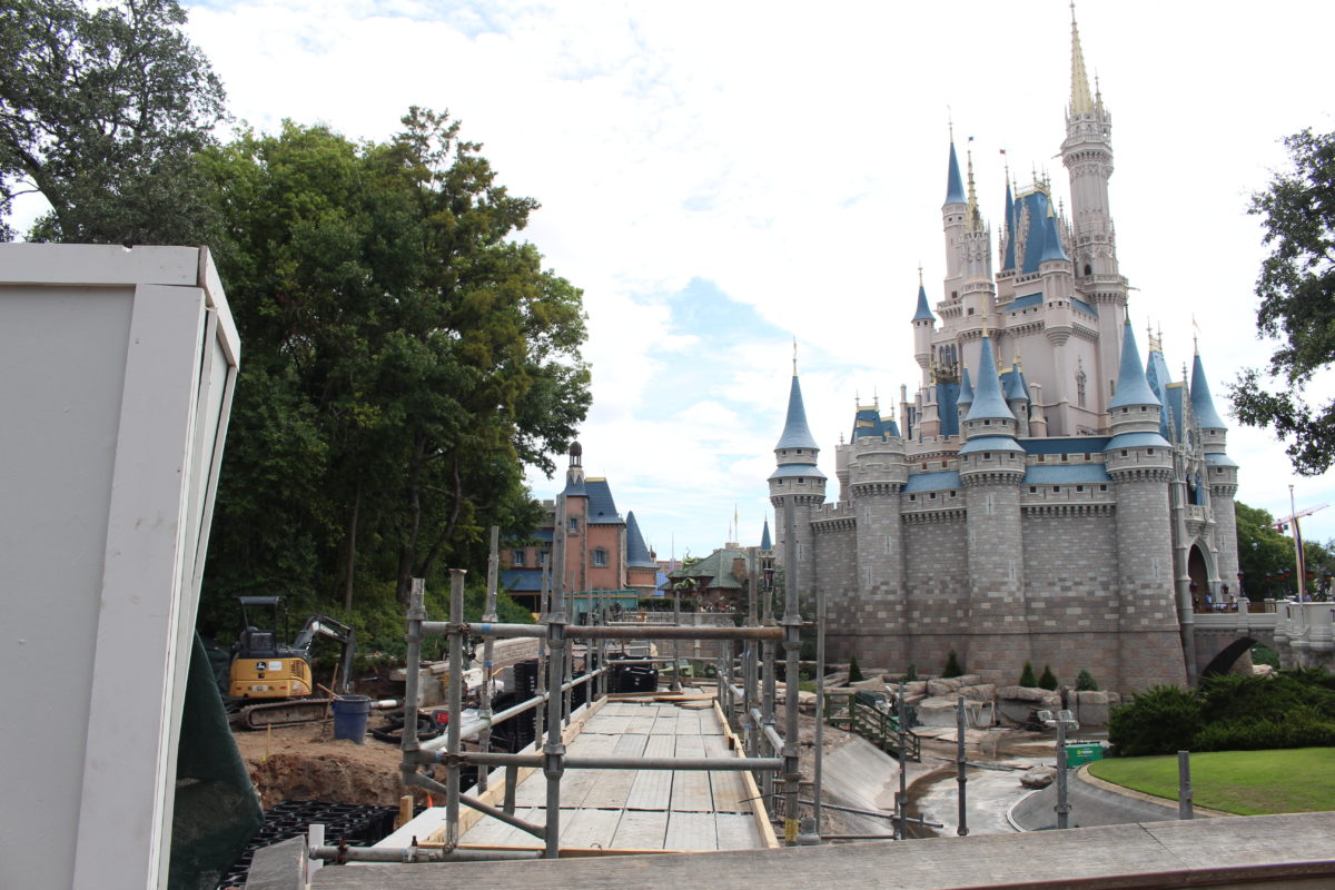 Cinderella Castle pathway widening