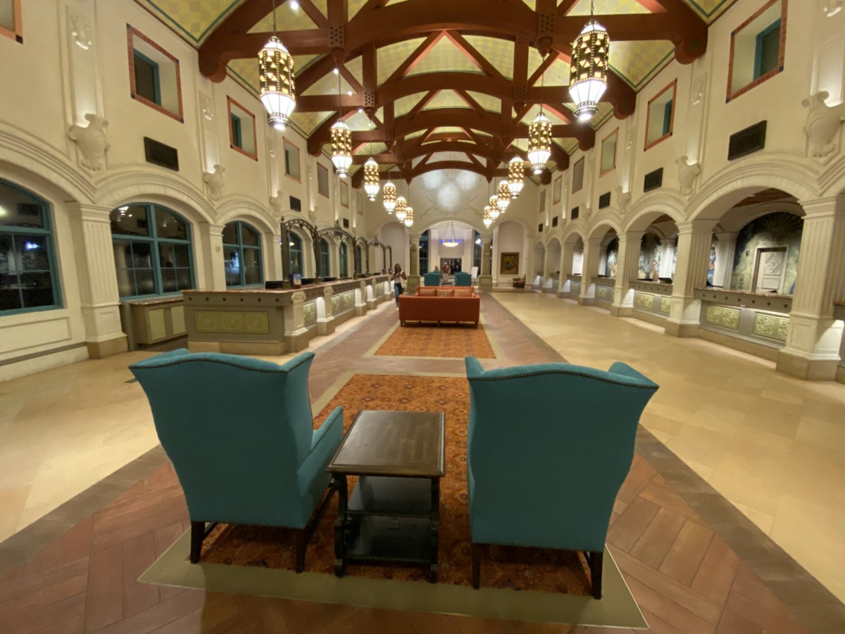 PHOTOS Colorful New Seating Areas and Charging Stations Added to Former El Centro Lobby at