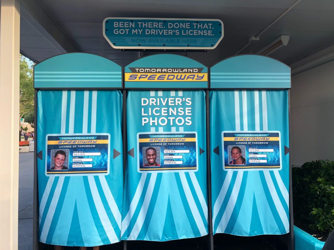 PHOTOS Tomorrowland Speedway Driver's License PhotoPass Booths Return
