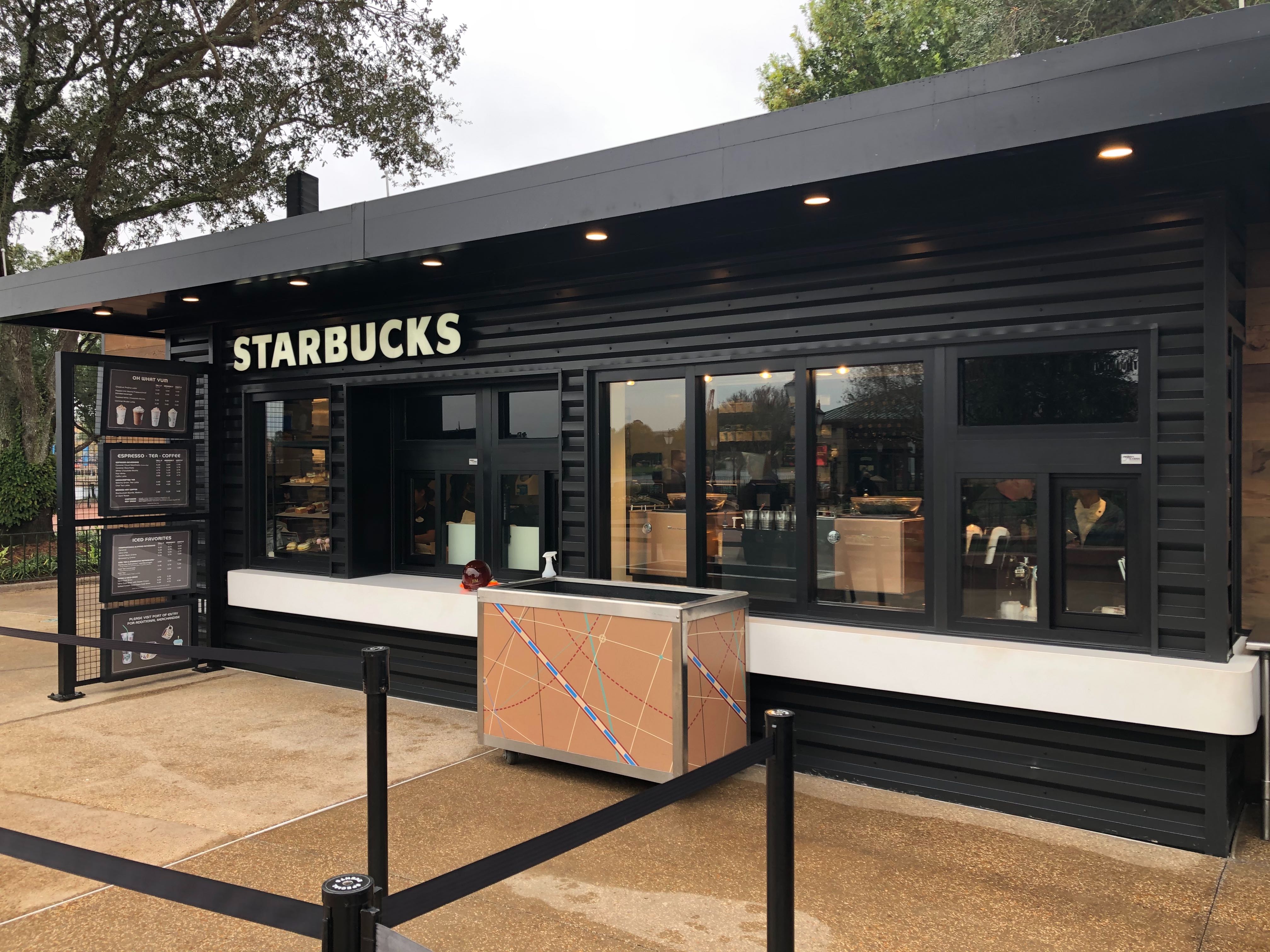 temporary starbucks epcot world showcase dec 2019 22