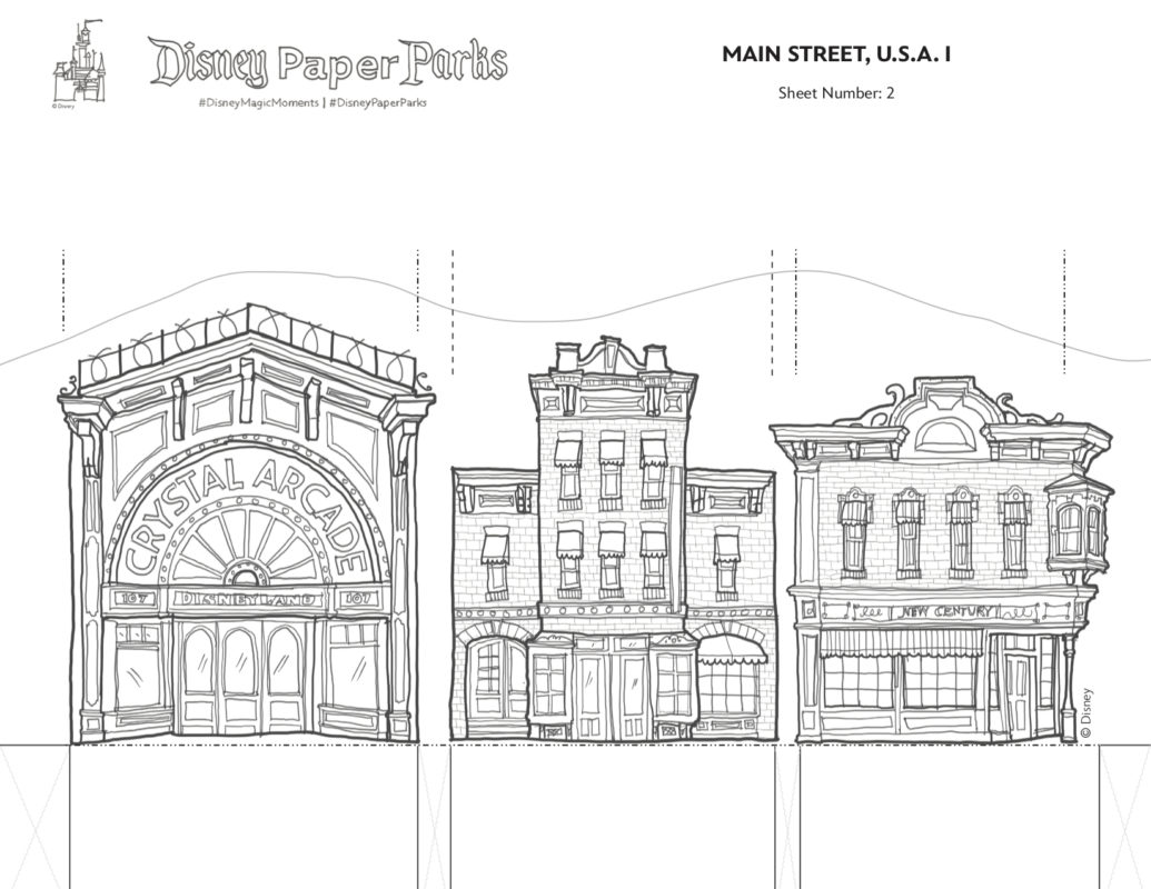 Walt Disney Imagineering Presents New Disney Paper Parks Printable 3D