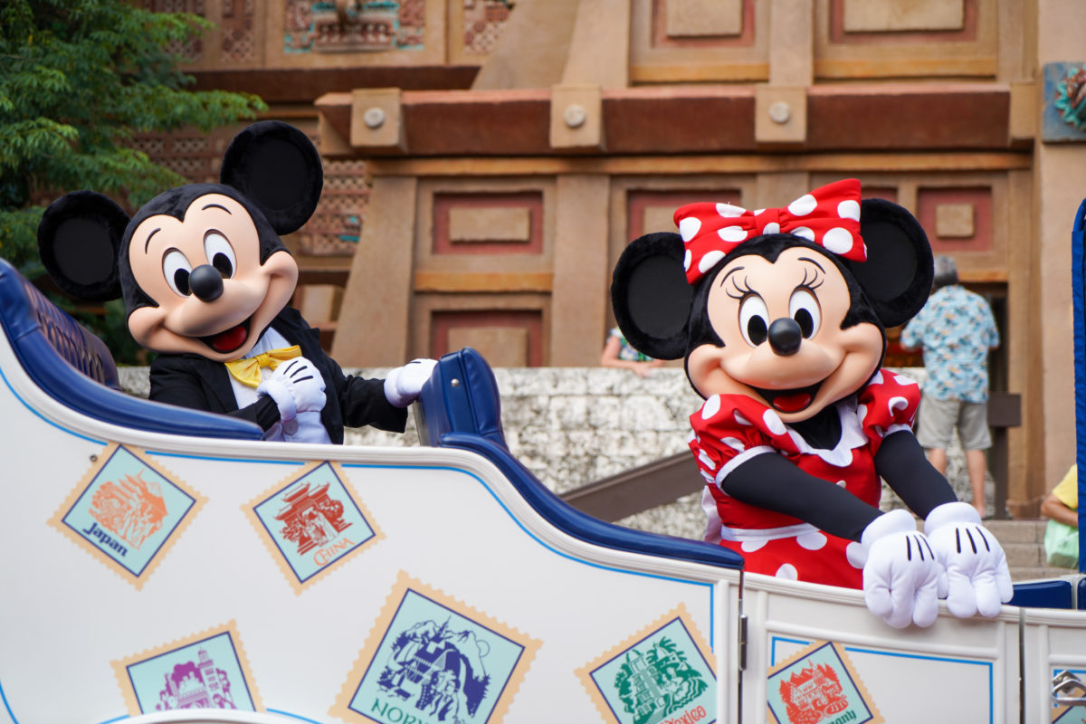 Mickey and Minnie During Mickey and Friends World Tour Character Cavalcade Featured Image