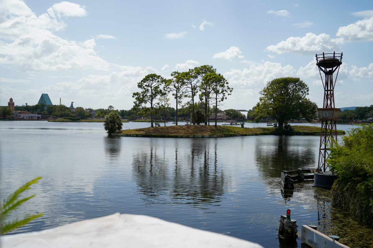 World Showcase Lagoon Cleared Hurricane Prep 8 1 20 2