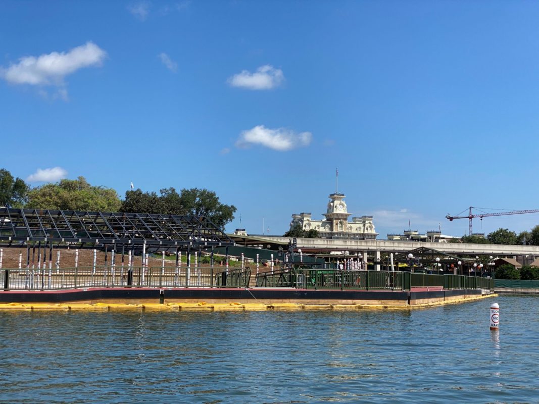 Magic Kingdom resort boat launch construction