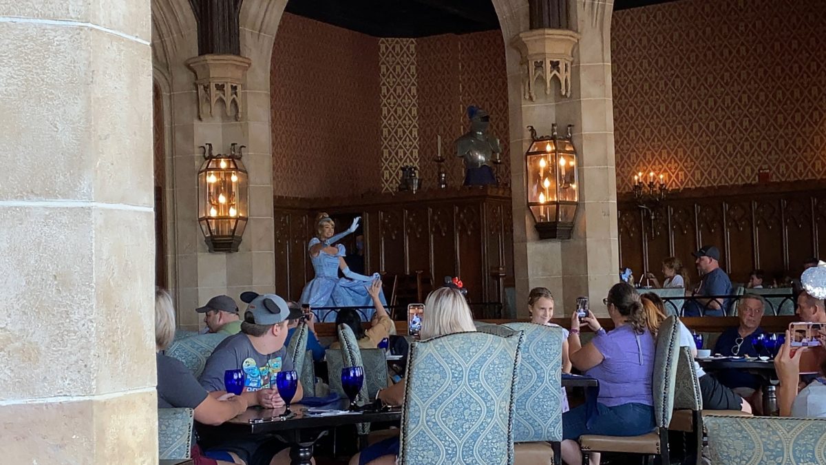 PHOTOS, VIDEO, REVIEW: Cinderella’s Royal Table Reopens with Surprise Character Appearance, But Same Mediocre, Poor Value Dining as Before at the Magic Kingdom 30 cinderellas-royal-table-cinderella-appearance-16