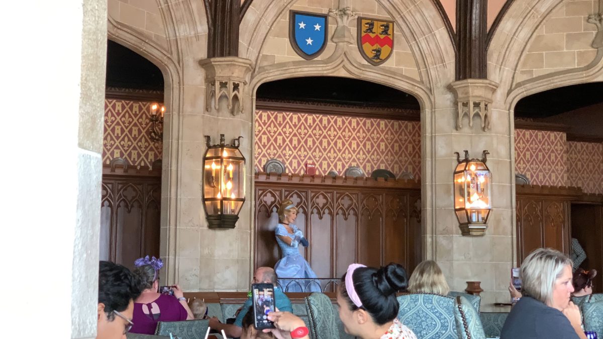 PHOTOS, VIDEO, REVIEW: Cinderella’s Royal Table Reopens with Surprise Character Appearance, But Same Mediocre, Poor Value Dining as Before at the Magic Kingdom 38 cinderellas-royal-table-cinderella-appearance-38