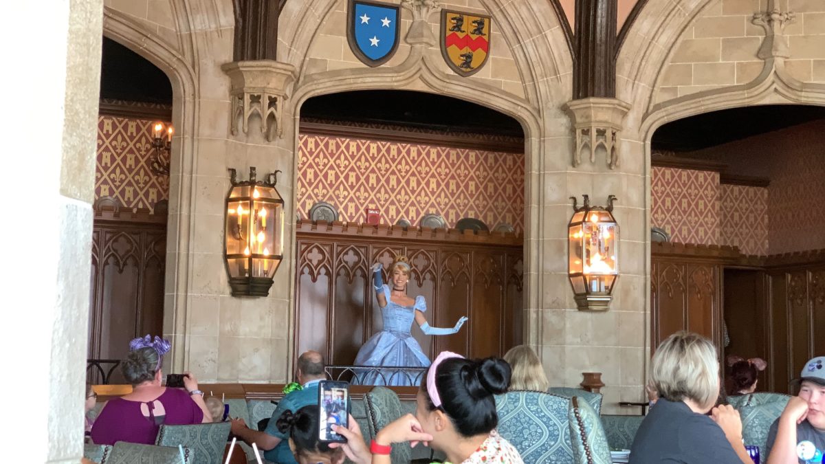 PHOTOS, VIDEO, REVIEW: Cinderella’s Royal Table Reopens with Surprise Character Appearance, But Same Mediocre, Poor Value Dining as Before at the Magic Kingdom 42 cinderellas-royal-table-cinderella-appearance-42