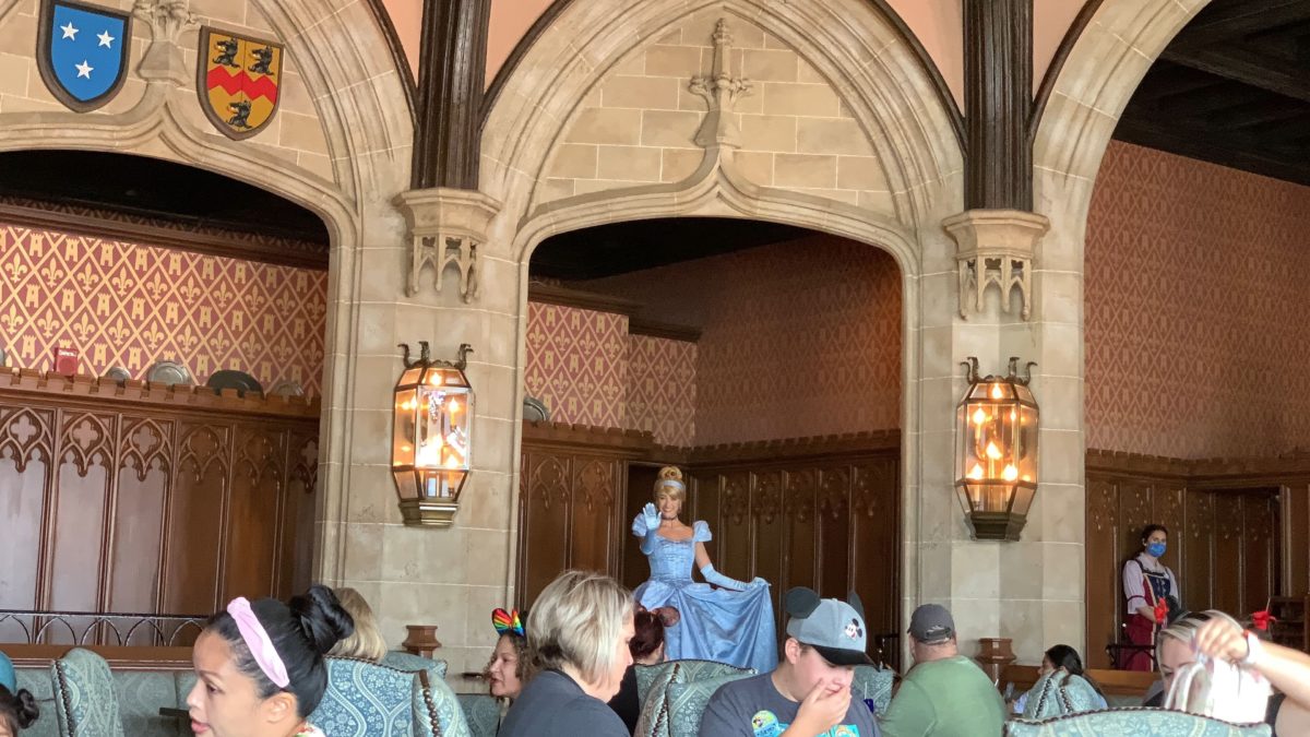 PHOTOS, VIDEO, REVIEW: Cinderella’s Royal Table Reopens with Surprise Character Appearance, But Same Mediocre, Poor Value Dining as Before at the Magic Kingdom 50 cinderellas-royal-table-cinderella-appearance-54