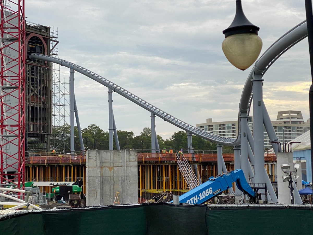 PHOTOS: Work Continues on Illuminated Canopy and Grid Enclosure for TRON Lightcycle Run at Magic Kingdom 23 tron-construction-09-28-21