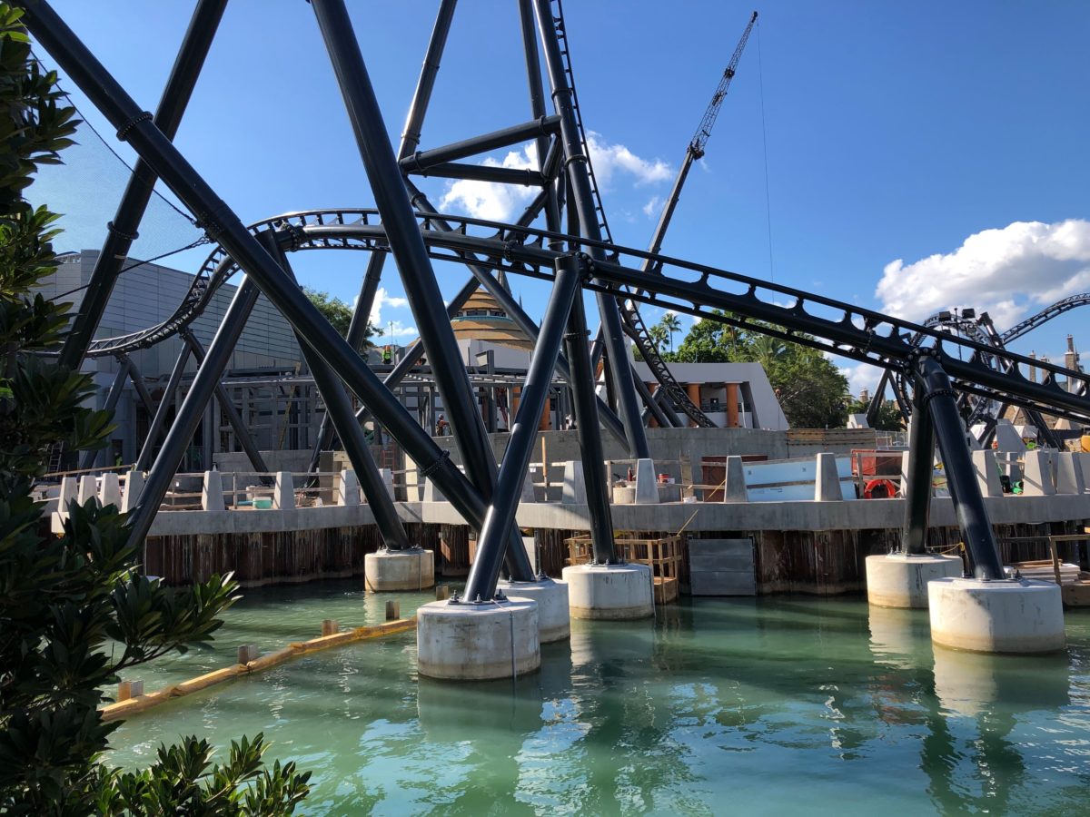 PHOTOS, VIDEO: Waterfall Flowing Through Rocks, Additional Electric Fencing, and More Details Around Jurassic World VelociCoaster at Universal's Islands of Adventure 12 universal-islands-of-adventure-jurassic-world-velocicoaster-update-10-12-waterfall-2-6338403