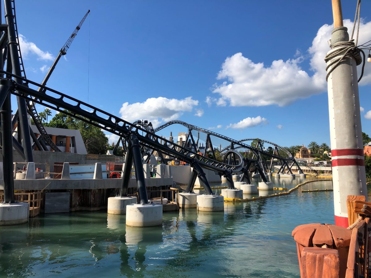 PHOTOS, VIDEO: Waterfall Flowing Through Rocks, Additional Electric Fencing, and More Details Around Jurassic World VelociCoaster at Universal's Islands of Adventure 14 universal-islands-of-adventure-jurassic-world-velocicoaster-update-10-12-waterfall-5-4543794