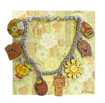 NEW Trader Sam's Enchanted Tiki Bar Collection (Tiki Mug, Button-Down Shirt, HARVEYS Bags, and More) by Shag Coming Soon to Disneyland Resort 4 shag-harveys-charm-bracelet-1x1