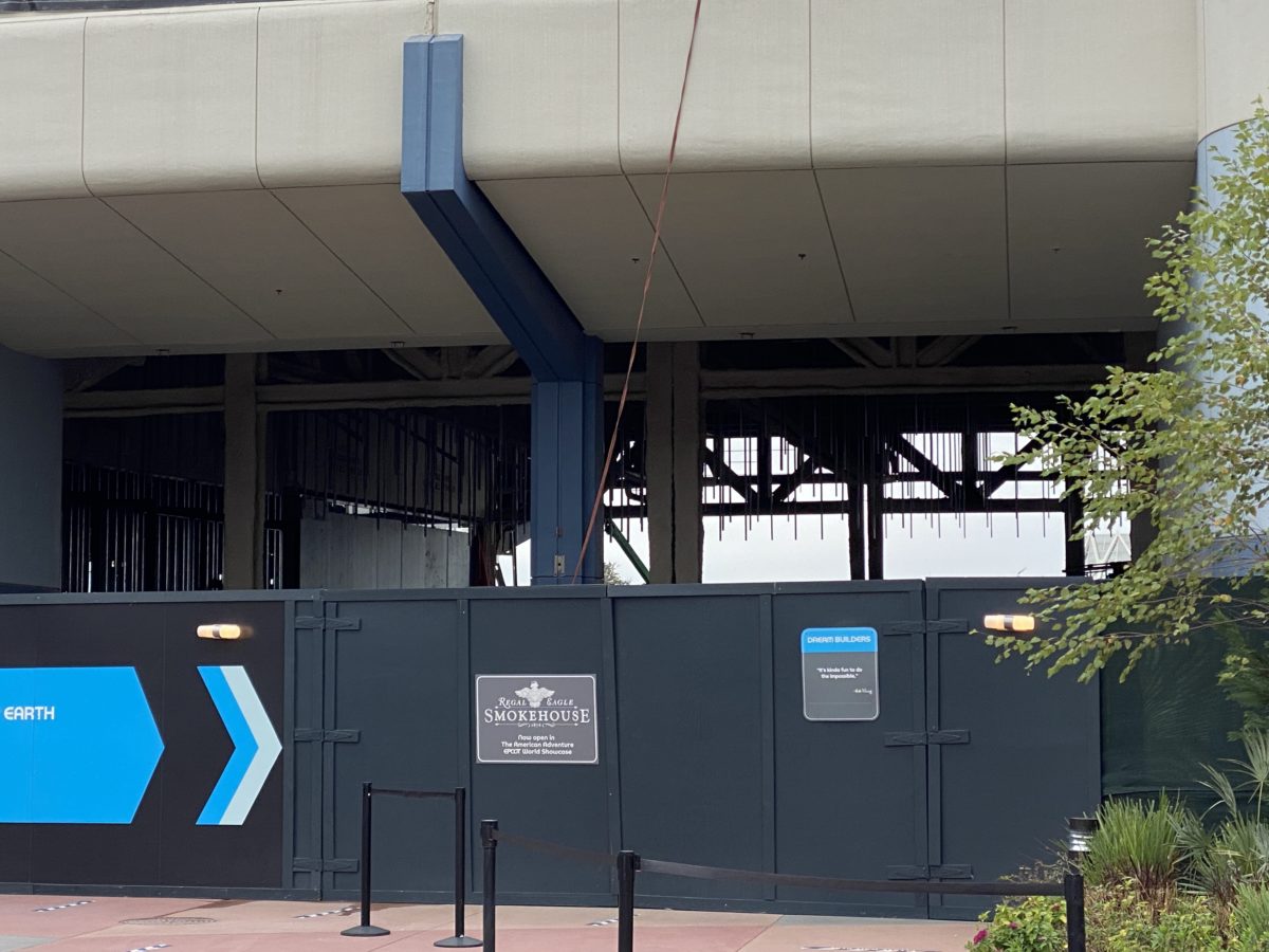 PHOTO REPORT: EPCOT 2/8/21 (Butterfly Garden Supports Up, New Instrument Added To “Soul of Jazz” Exhibit, New Bridal Ear Headband, and More) 8 innoventions-east-construction-epcot-02082021-5834830