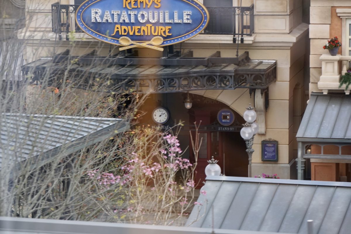 PHOTO REPORT: EPCOT 2/8/21 (Butterfly Garden Supports Up, New Instrument Added To “Soul of Jazz” Exhibit, New Bridal Ear Headband, and More) 11 remys-ratatouille-adventure-5-minutes-france-pavilion-expansion-epcot-02082021-7324598