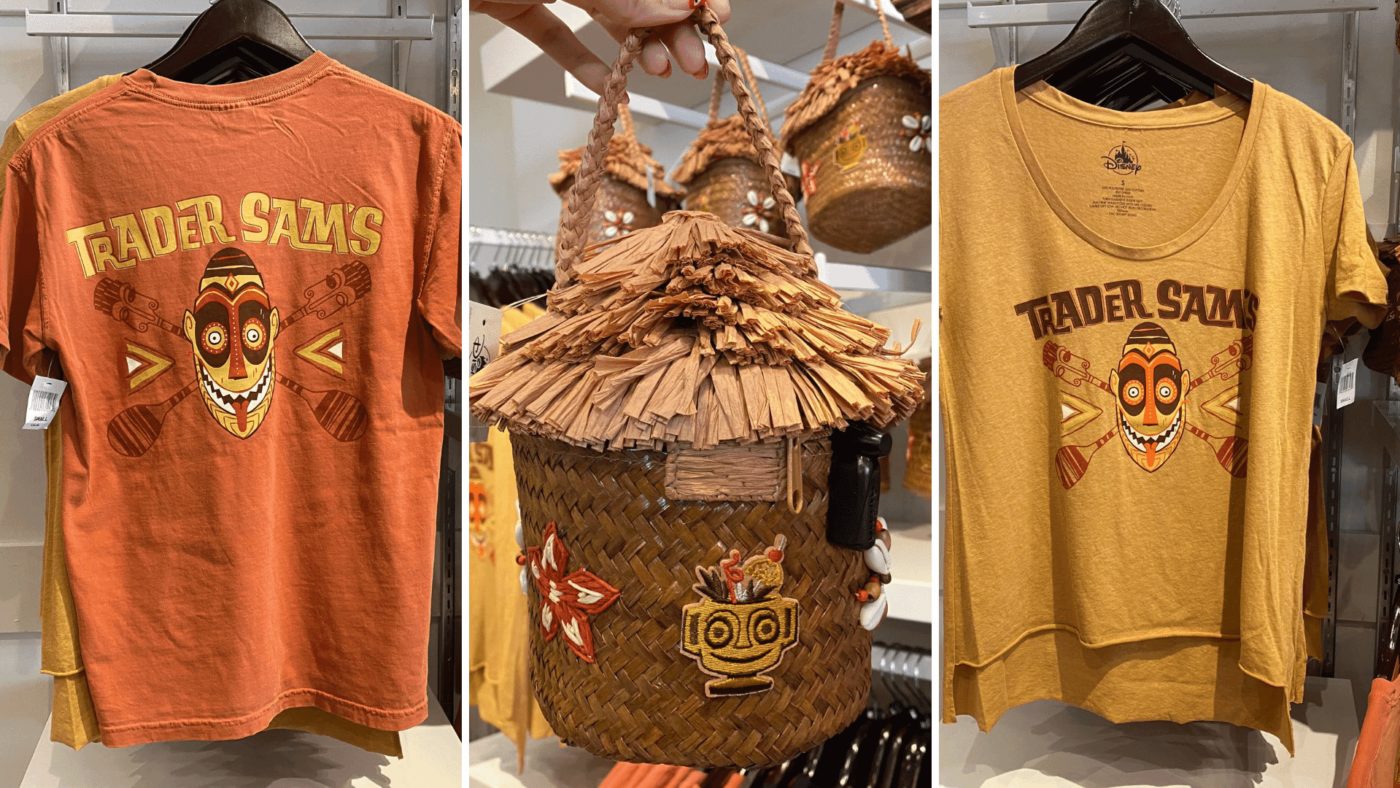 PHOTOS NEW Trader Sam’s Enchanted Tiki Bar Purse and Shirts Arrive at