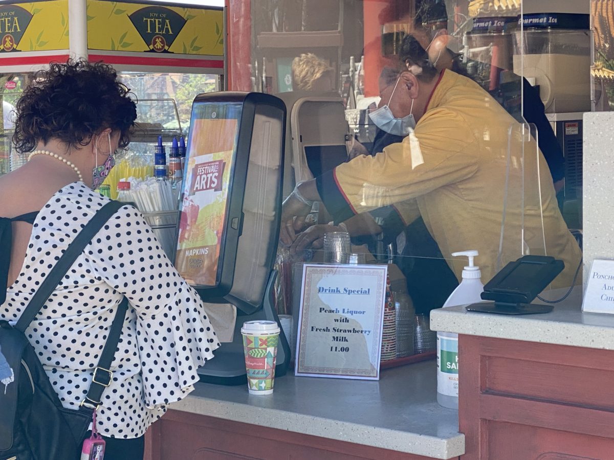 PHOTO REPORT: EPCOT 3/3/21 (First Day of Taste of EPCOT International Flower & Garden Festival, Flags Arrive at Park Entrance, Eats At EPCOT Experience Closed, and More) 25 drink-special-joy-of-tea-epcot-03032021-9933531