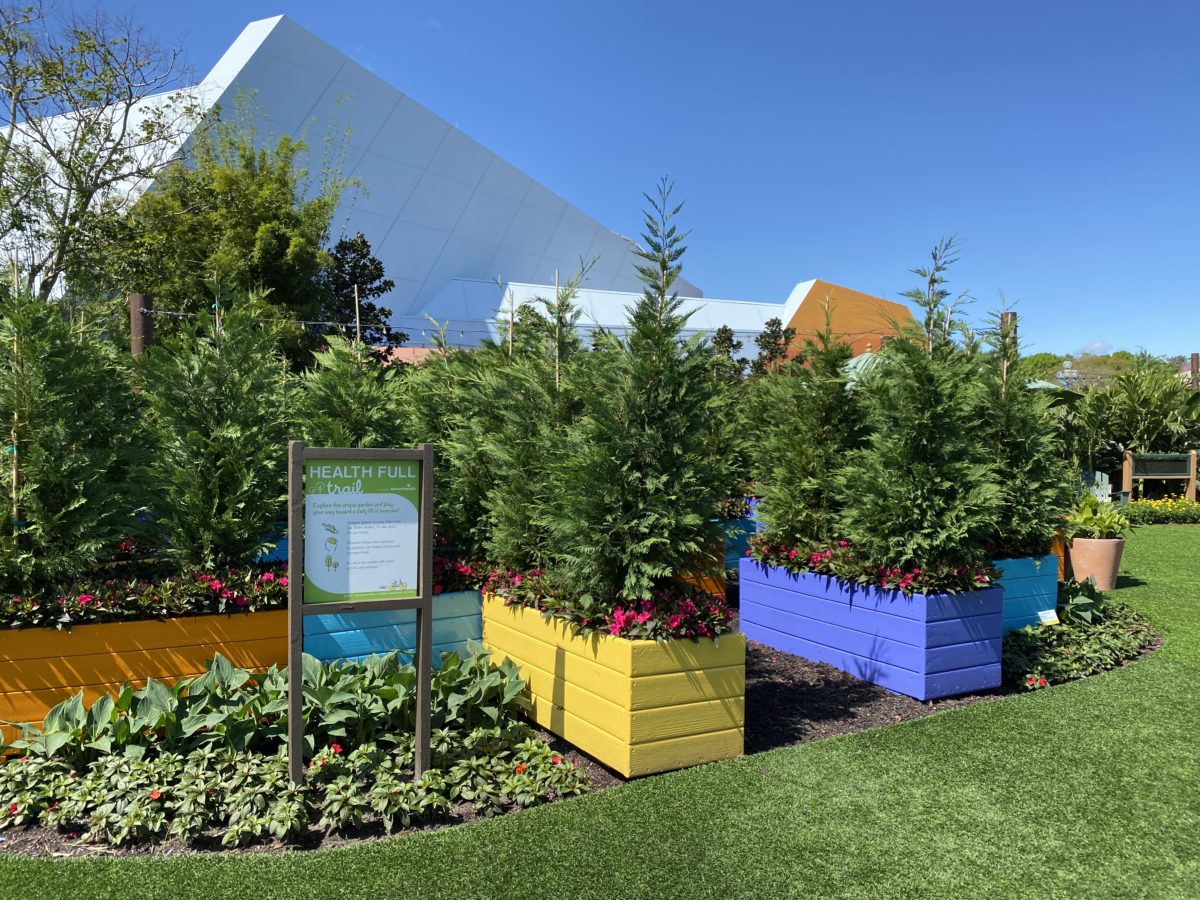 PHOTO REPORT: EPCOT 3/3/21 (First Day of Taste of EPCOT International Flower & Garden Festival, Flags Arrive at Park Entrance, Eats At EPCOT Experience Closed, and More) 15 healthful-trail-center-epcot-03032021-8547982