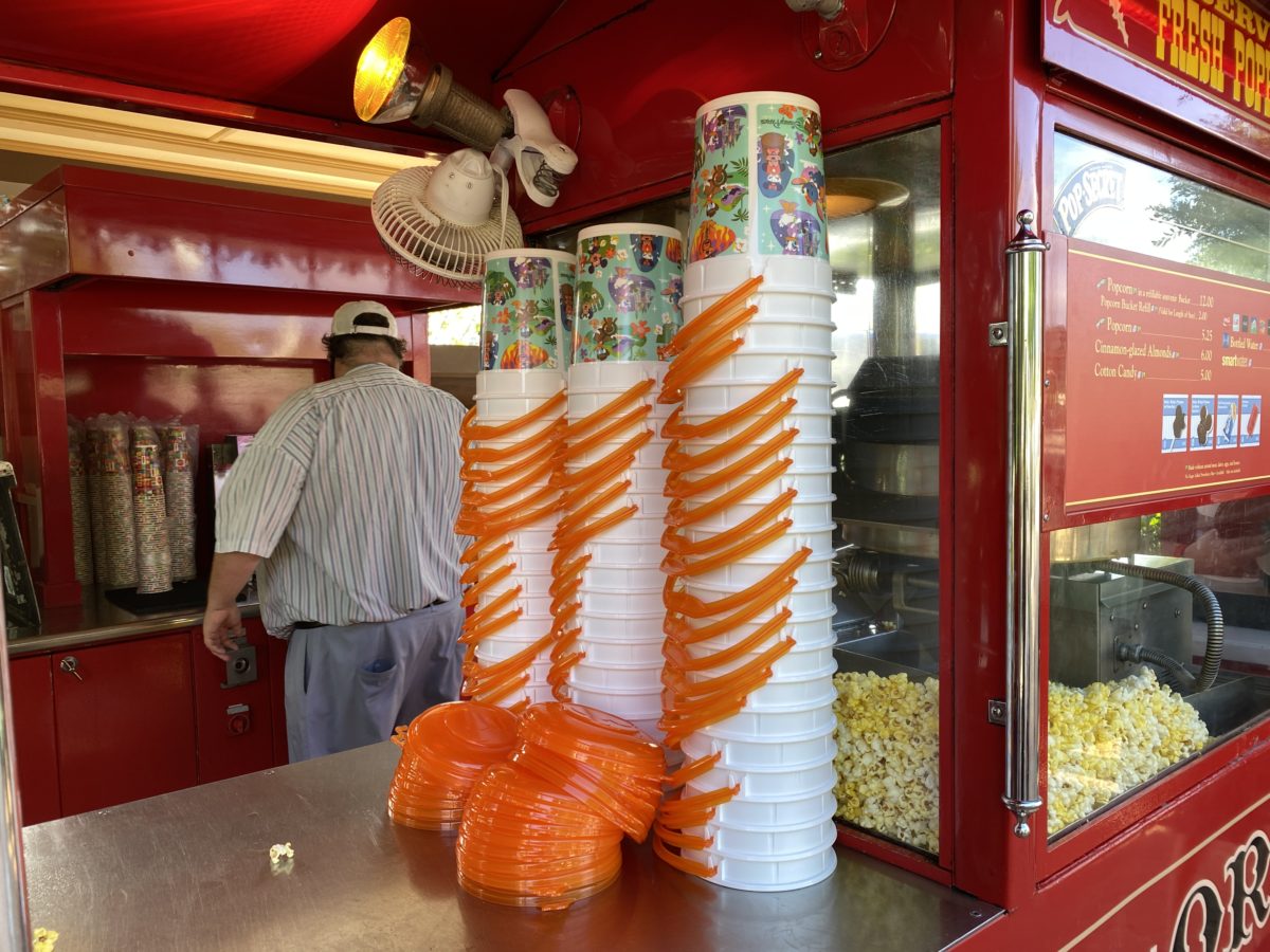 PHOTO REPORT: Magic Kingdom & Disney Springs 3/28/21 (Support Removal On TRON, New AirPod Cases, New Pins of Every EPCOT Pavilion, and More) 6 retro-popcorn-bucket-arrives-magic-kingdom-03282021-8065316