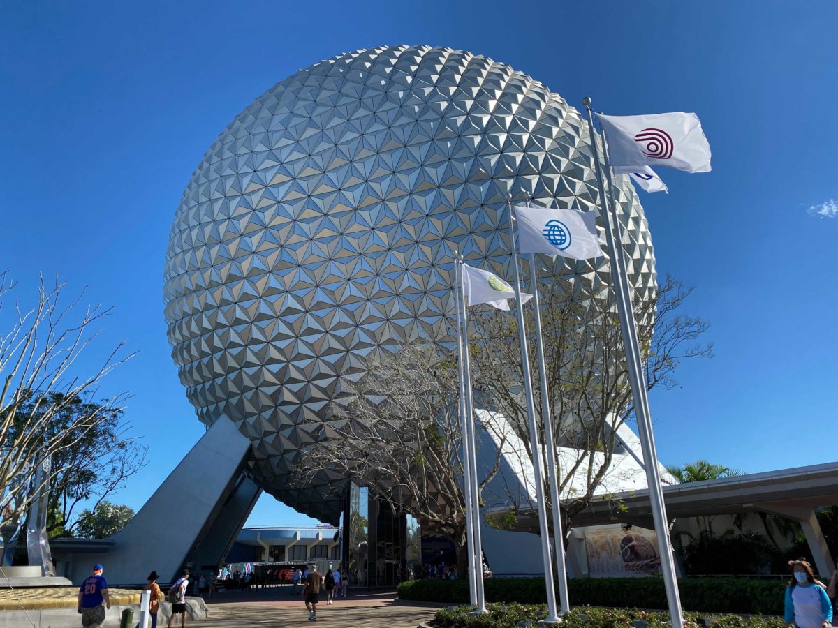 PHOTO REPORT: EPCOT 3/3/21 (First Day of Taste of EPCOT International Flower & Garden Festival, Flags Arrive at Park Entrance, Eats At EPCOT Experience Closed, and More) 2 epcot-flags-1
