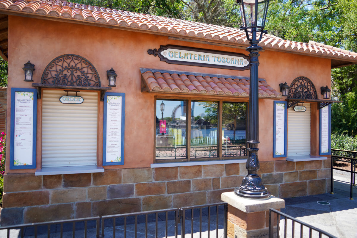 PHOTO REPORT: EPCOT 5/9/21 (More "Points of Light", Construction of "Creations Shop" Progresses, Distanced Character Meets, and More) 27 gelateria-toscana-5-9-21-7912302