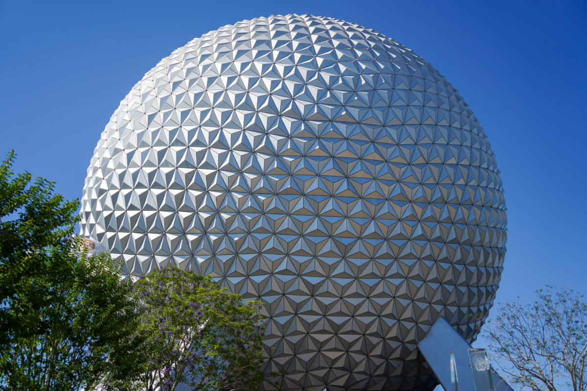 PHOTO REPORT: EPCOT 5/9/21 (More "Points of Light", Construction of "Creations Shop" Progresses, Distanced Character Meets, and More) 5 spaceship-earth-5-9-21-8624217