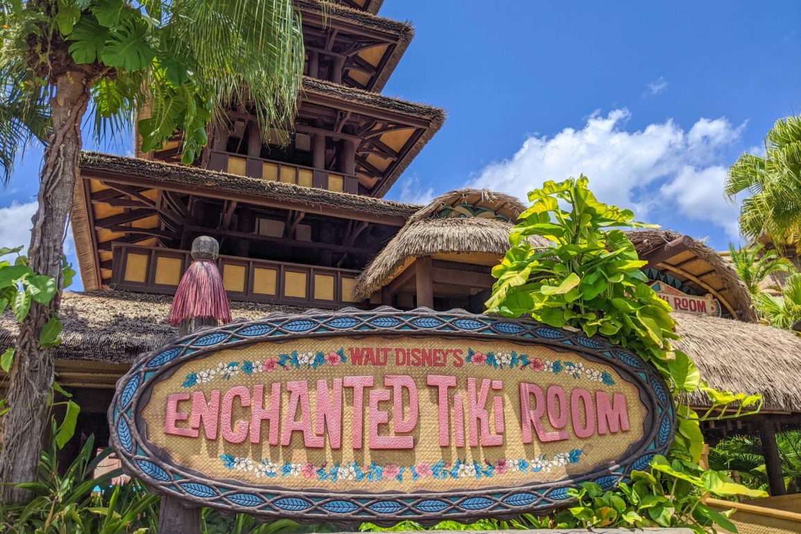 Enchanted Tiki Room sign