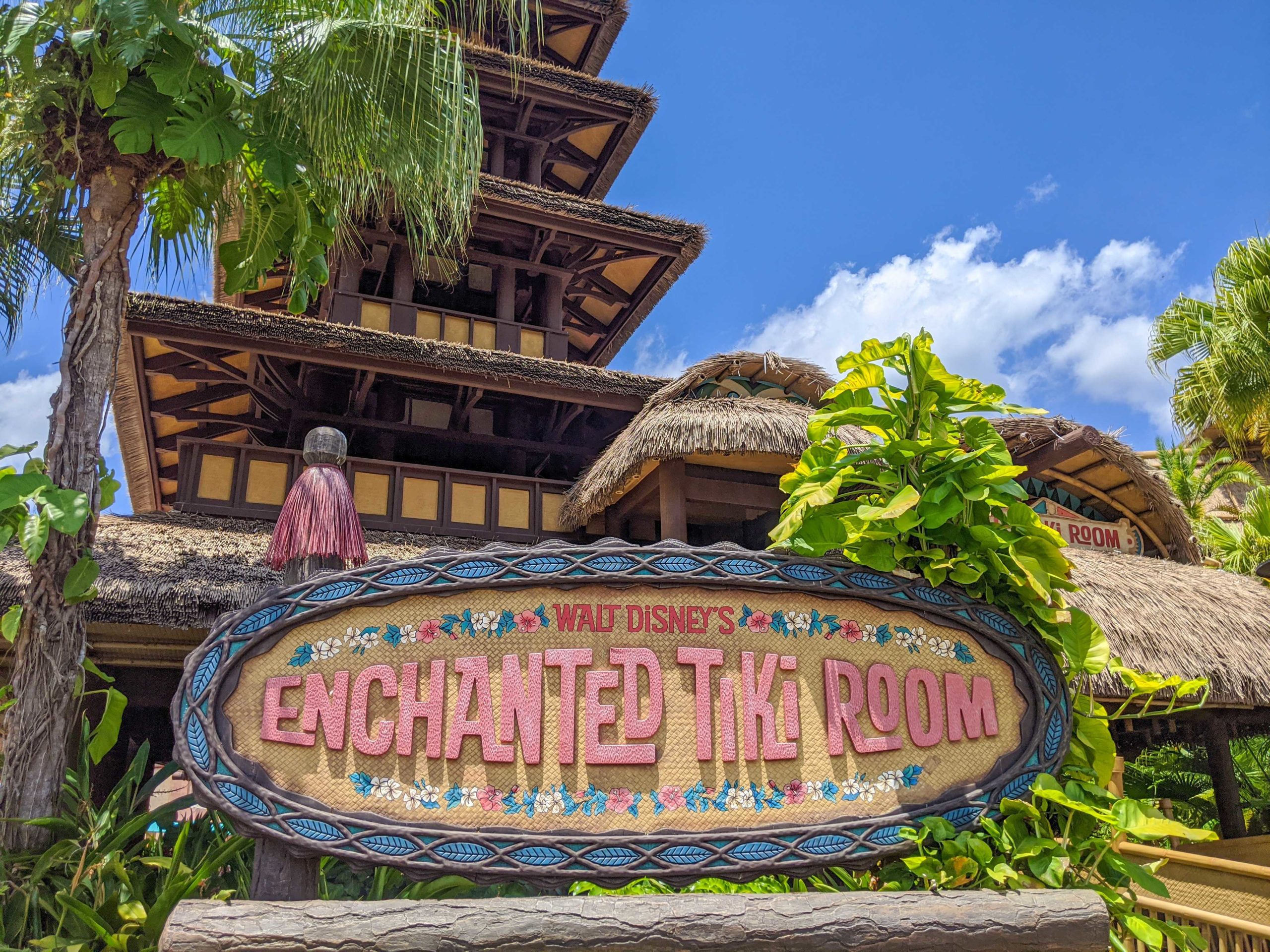 Enchanted Tiki Room sign