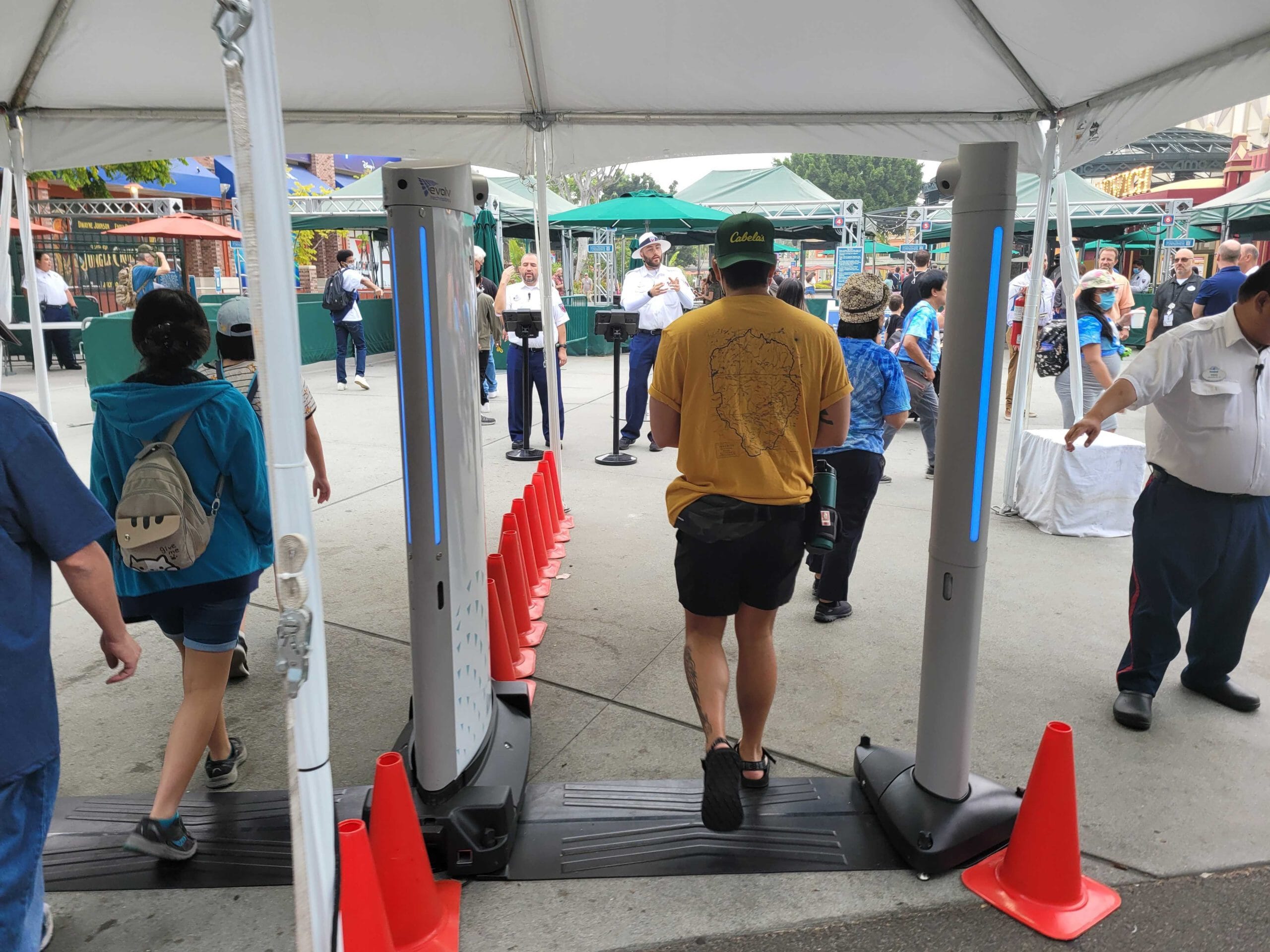PHOTOS Contactless Security Scanners Now In Use at Disneyland Resort
