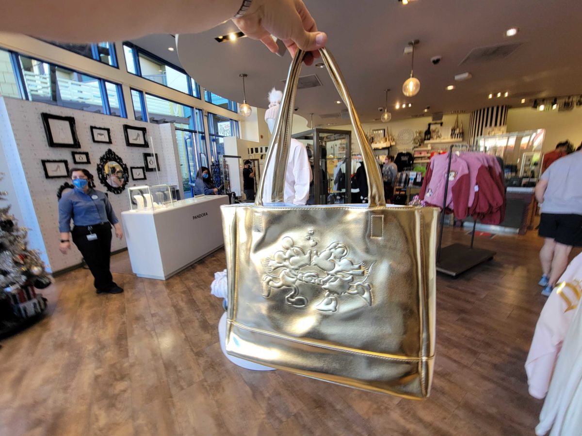 PHOTOS: New Gold Tote Bag Now Available at The Dress Shop in Disneyland Resort 4 gold-tote-bag_134950-2048285