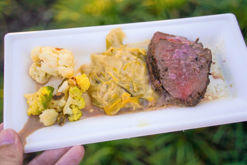 EPCOT Farmers Feast - EPCOT International Flower & Garden Festival 16 chargrilled bison ribeye 1 1