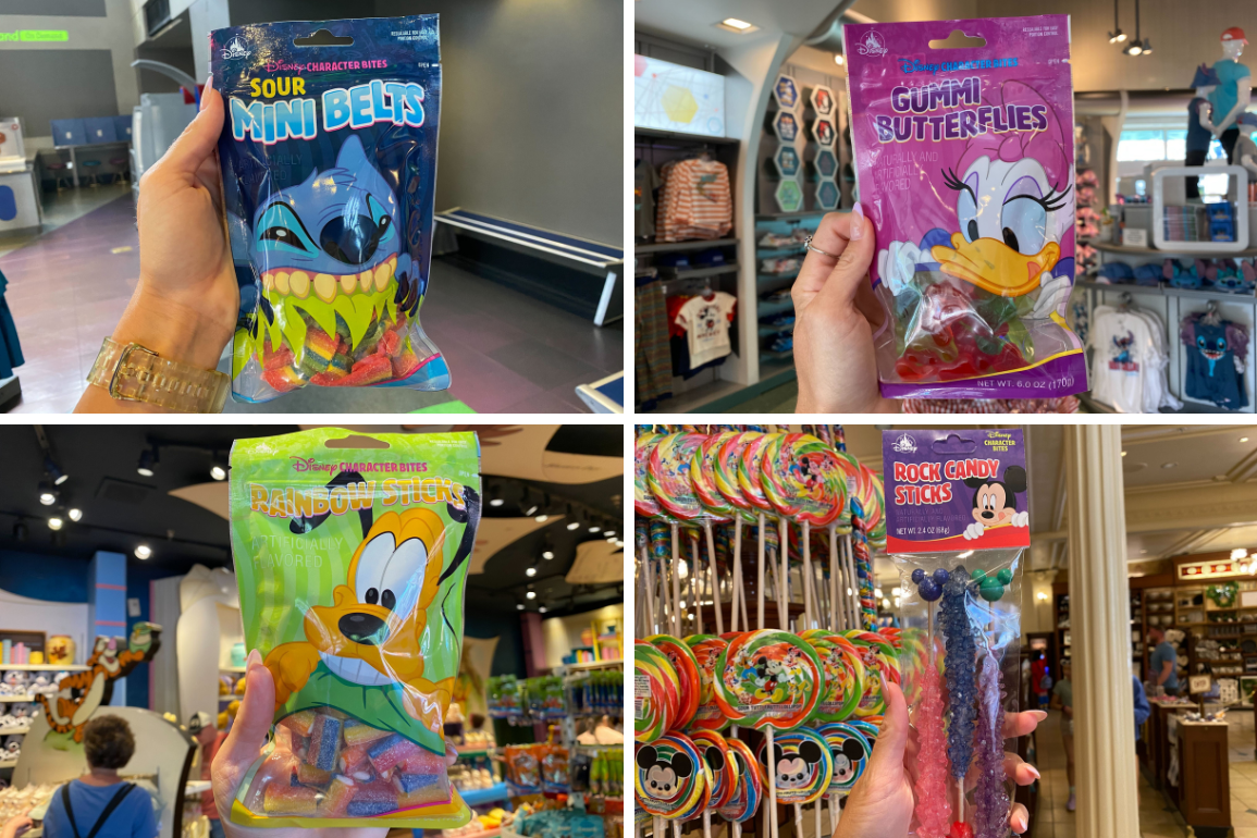 New Sour Mini Belts, Gummi Butterflies, Rainbow Sticks, and Rock Candy