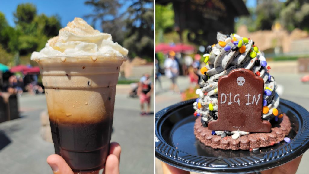 REVIEW Pumpkin Cold Brew and Grave Stuff from Red Rose Taverne in Disneyland Disneyland News