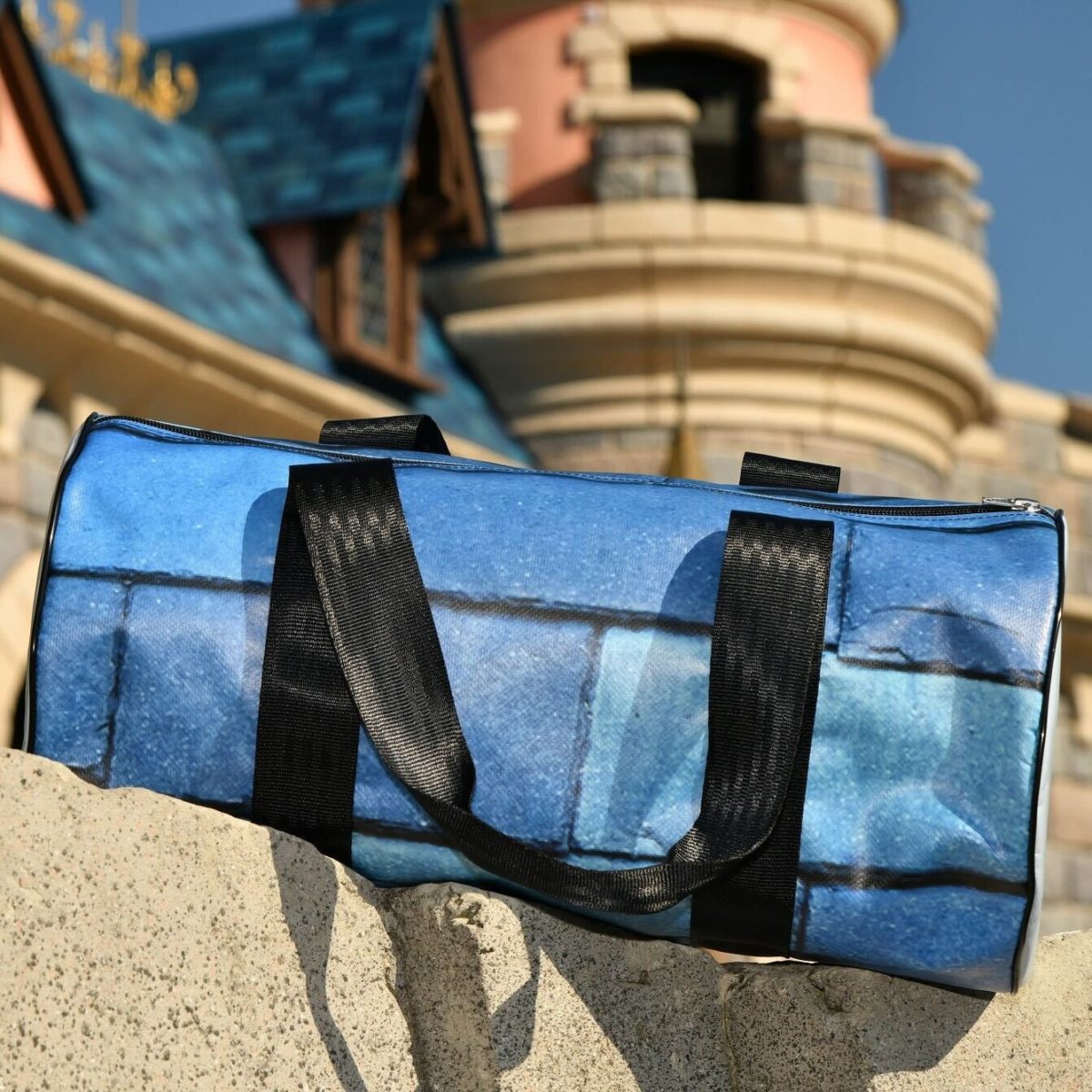 Upcycled Bags Made From Sleeping Beauty Castle Refurbishment Tarps
