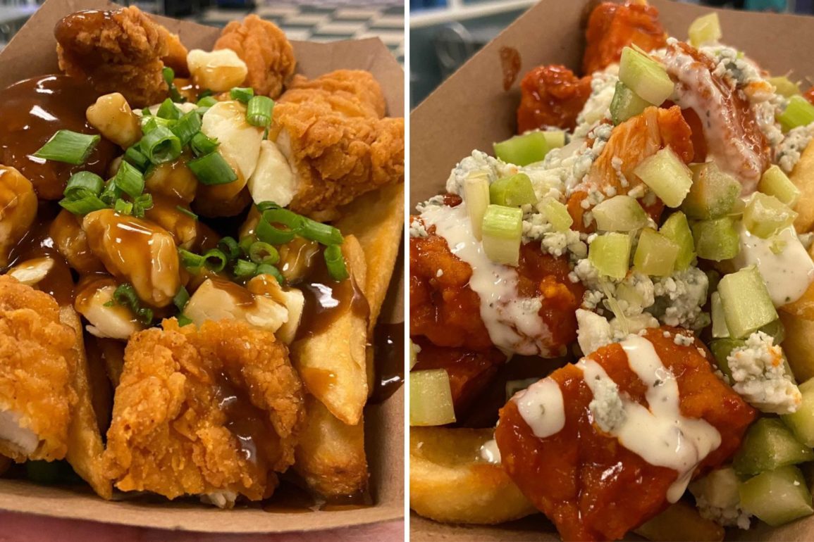 REVIEW Loaded Chicken Buffalo Fries and Gravy Fries Return to Flo's V8 Cafe for Oogie Boogie