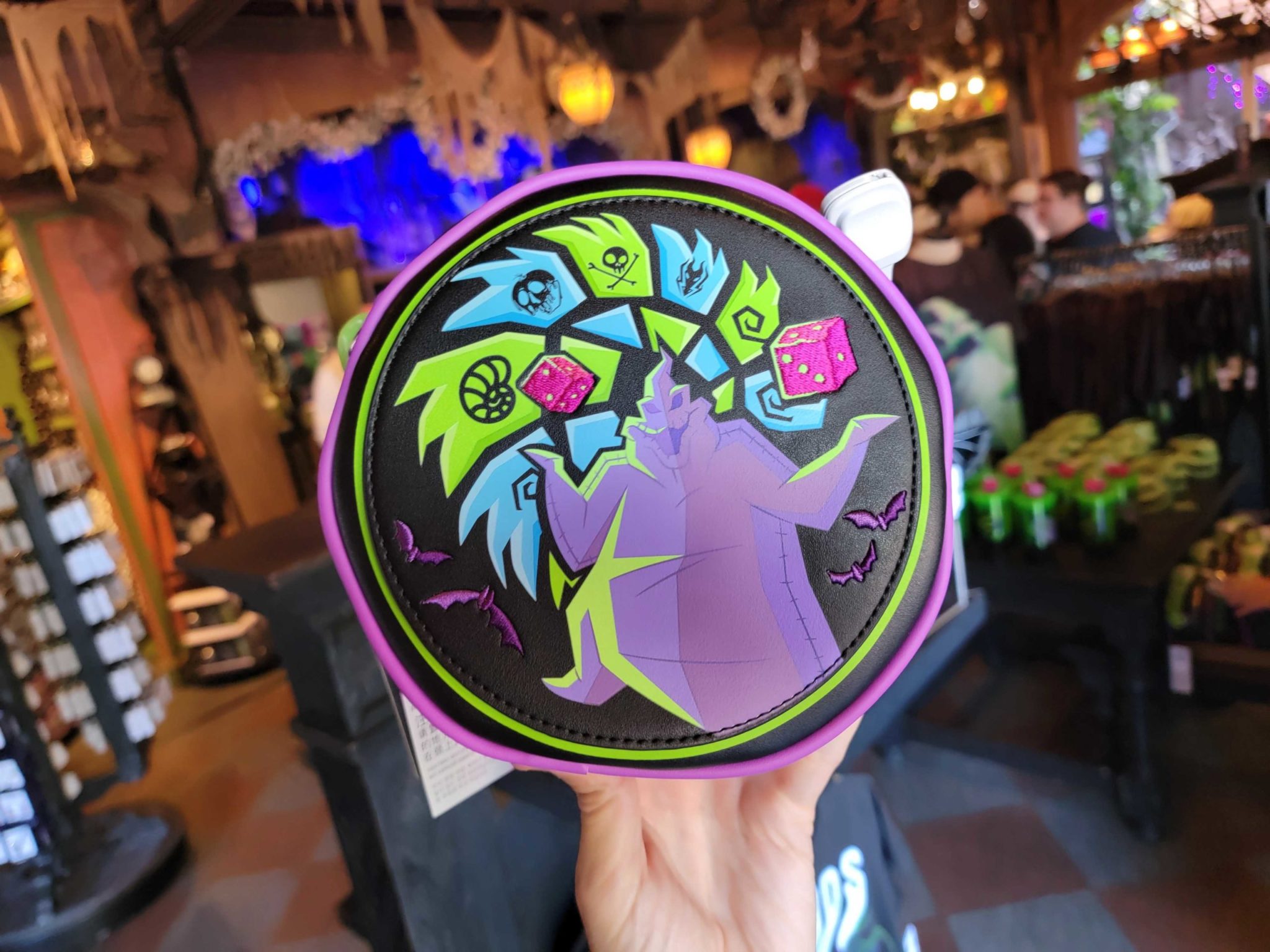 Oogie Boogie Round Crossbody Bag by Loungefly Available at Disneyland