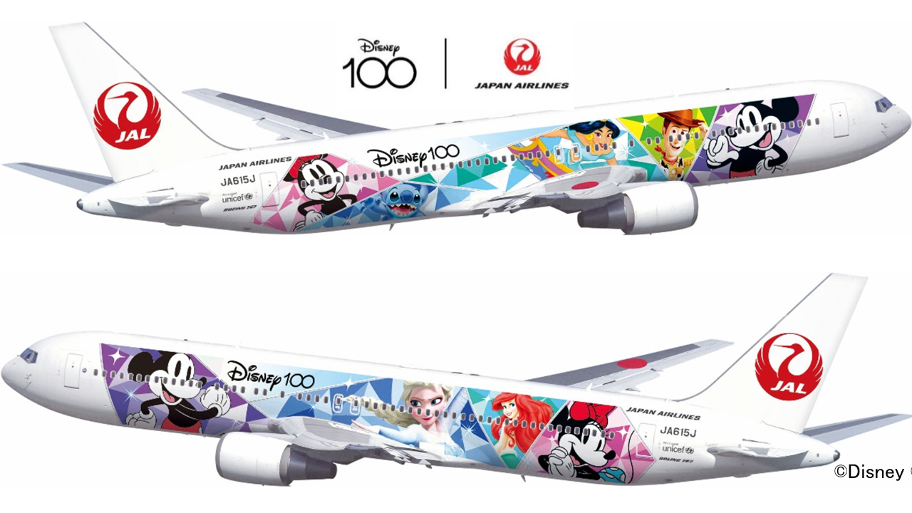 New Disney 100 Years of Wonder Japan Airlines Livery Takes to the 