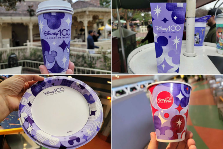 New Disney100 Plates, Cups, and Popcorn Boxes Debut at Disneyland