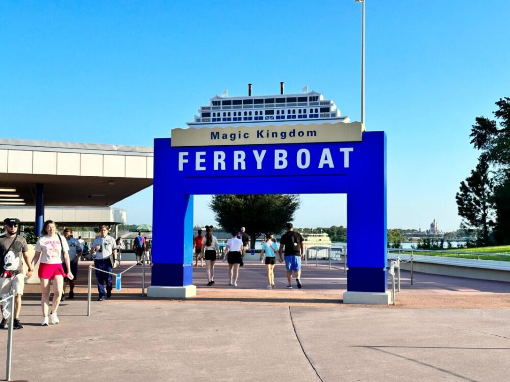 Mini Magic Kingdom Ferryboat Sign