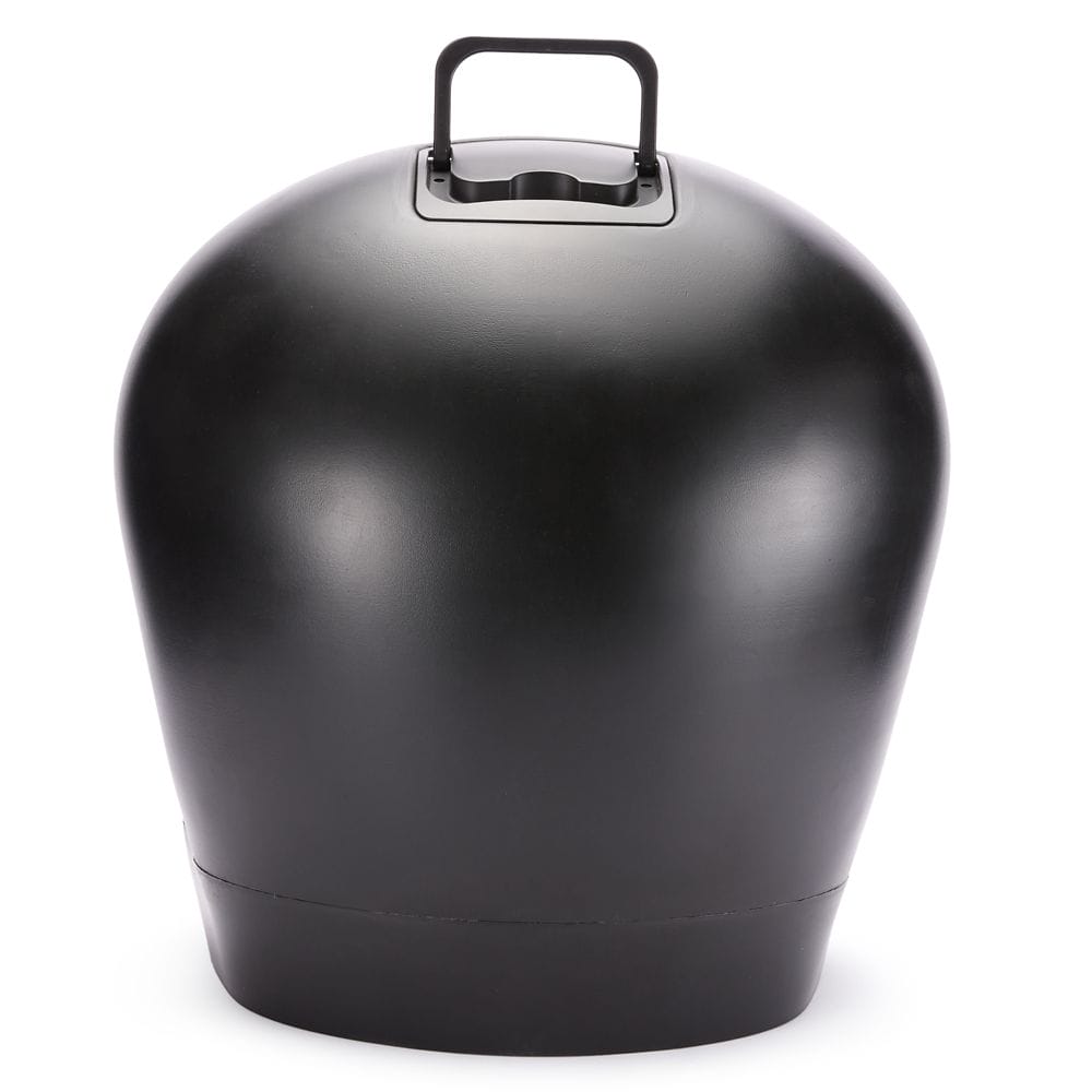 A black, dome-shaped object with a handle on top from the Disney Store's Haunted Mansion Collection.