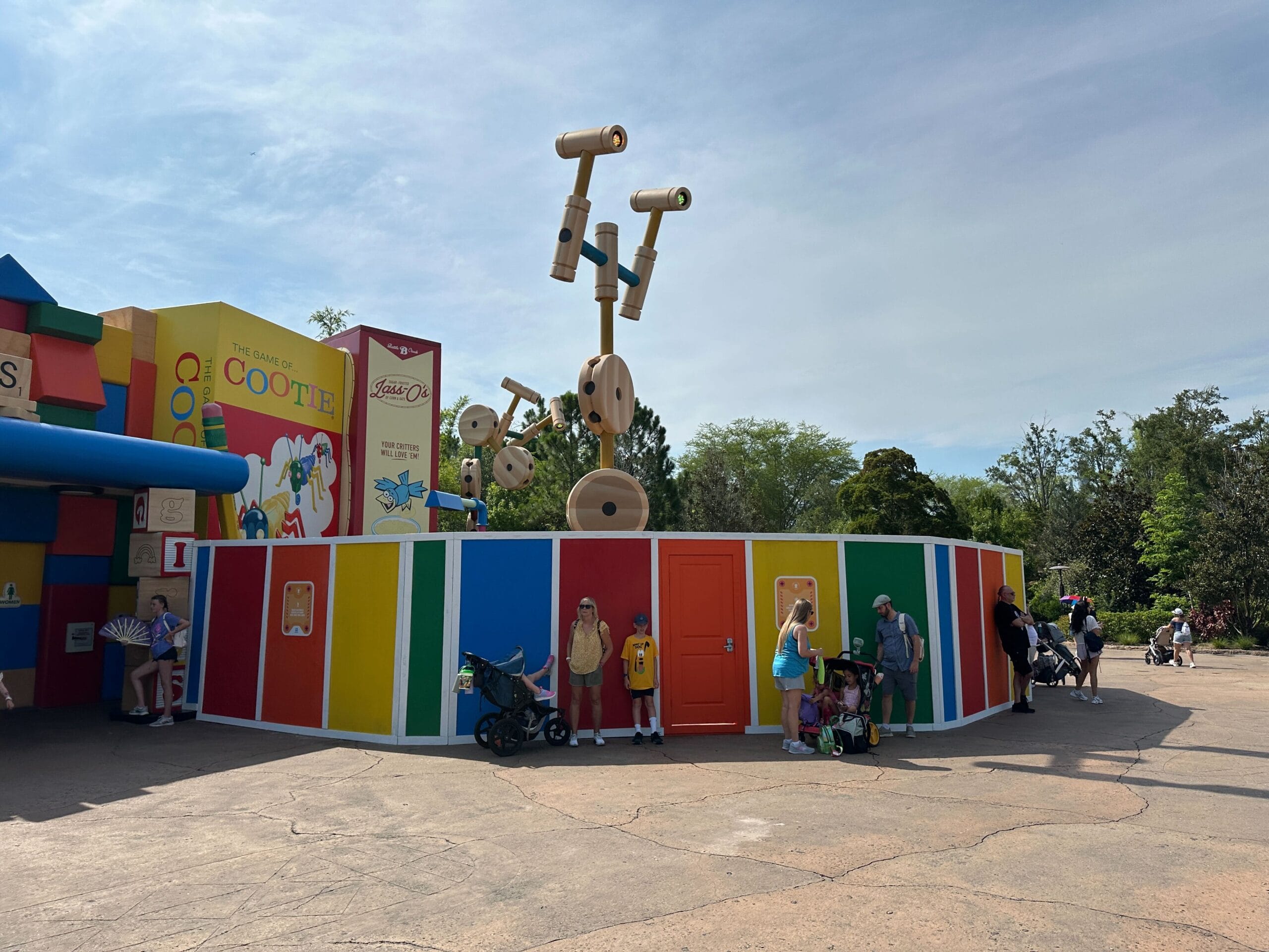 Toy Story Land Exit Construction Walls